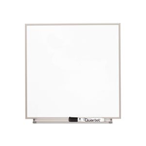 BOARD, DRY ERASE, MAGNETIC, Matrix, Painted Steel, 16" x 16", White, Aluminum Frame