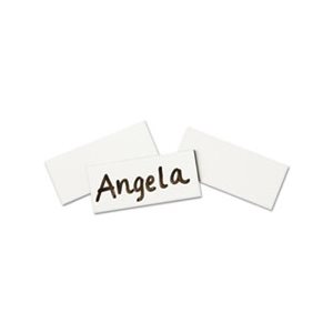 Magnetic Write-On / Wipe-Off Strips, 2w x 7 / 8h, White, 25 / Pack