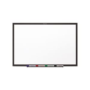 Classic Series Melamine Dry Erase Board, 60 x 36, White Surface, Black Frame