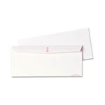 Breast Cancer Awareness Envelope, #10, 4 1 / 8 x 9 1 / 2, White / Pink Ribbon, 500 / Box