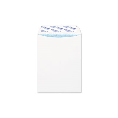 Grip Seal Security Tinted Catalog Envelopes, 9 x 12, 28lb, White Wove, 100 / Box