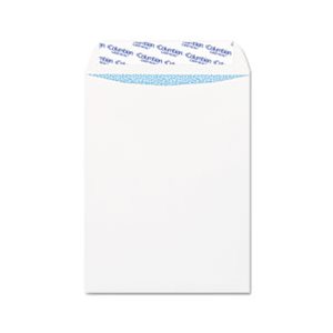 Grip Seal Security Tinted Catalog Envelopes, 9 x 12, 28lb, White Wove, 100 / Box