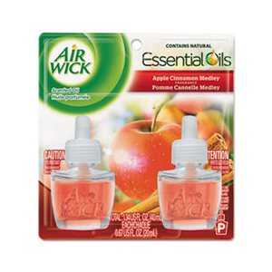 Scented Oil Refill, Warming - Apple Cinnamon Medley, 0.67oz, Orange, 2 / Pack