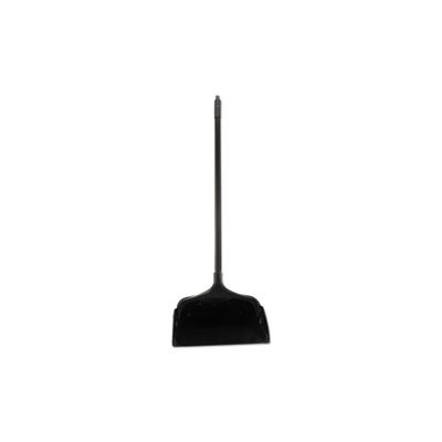 Lobby Pro Upright Dustpan, w / Wheels, 12 1 / 2 ", Polypropylene w / Vinyl Coat, Black