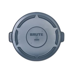 Vented Round Brute Lid, 24 1 / 2 x 1 1 / 2, Gray