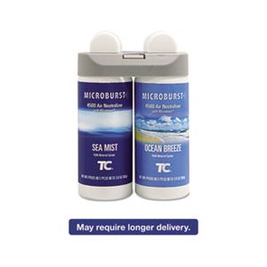 Microburst Duet Refills, Sea Mist / Ocean Breeze, 3oz, 4 / Carton