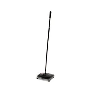 Floor & Carpet Sweeper, Plastic Bristles, 44" Handle, Black / Gray