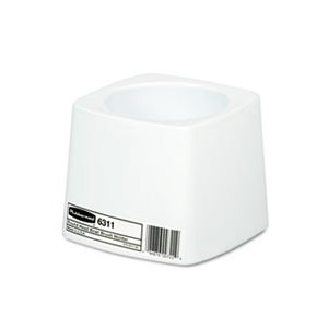 Holder for Toilet Bowl Brush, White Plastic