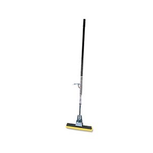 Steel Roller Sponge Mop, Bronze Handle w / 12" Wide Yellow Sponge