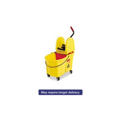 WaveBrake 44 Quart Bucket / Downward Pressure Wringer Combination, Yellow