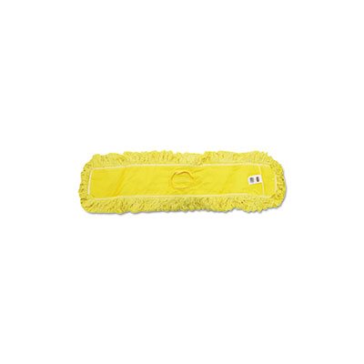 Trapper Commercial Dust Mop, Looped-end Launderable, 5" x 36", Yellow