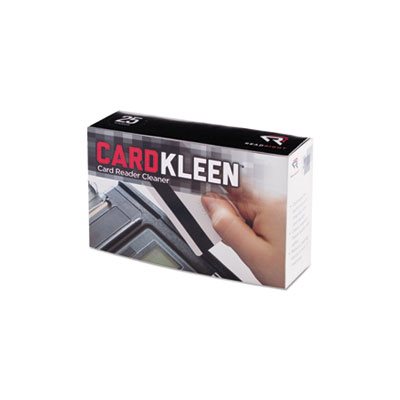 CardKleen Presaturated Magnetic Head Cleaning Cards, 3 3 / 8" x 2 1 / 8", 25 / Box