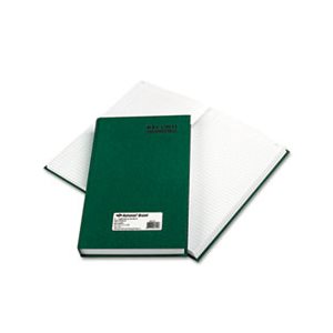 Emerald Series Account Book, Green Cover, 500 Pages, 12 1 / 4 x 7 1 / 4