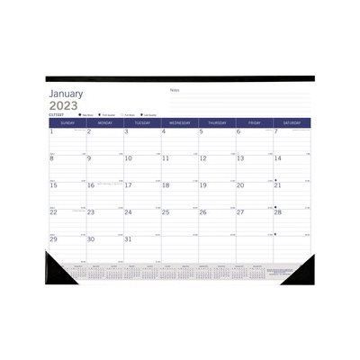 DuraGlobe Monthly Desk Pad Calendar, 22 x 17, 2025 DuraGlobe Monthly Desk Pad Calendar, 22 x 17, 2025