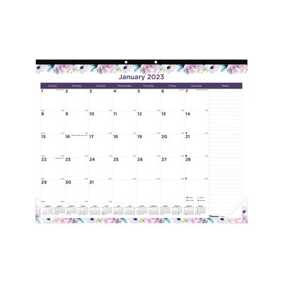 Monthly Deskpad Calendar, Chipboard, Geometric, 22 x 17, 2024