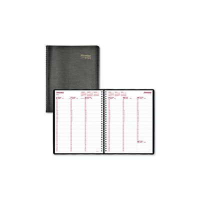 Essential Collection Weekly Appointment Book, 11 x 8 1 / 2, Black 2024