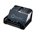 Metal / Mesh Open Tray Business Card File Holds 125 2 1 / 4 x 4 Cards, Black