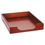 Wood Tones Letter Desk Tray, Wood, Mahogany