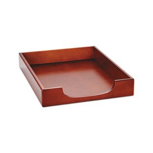 Wood Tones Letter Desk Tray, Wood, Mahogany