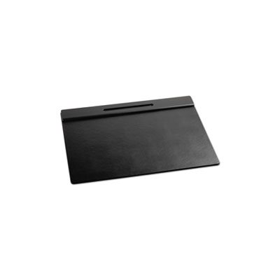 Wood Tone Desk Pad, Black, 21 x 18