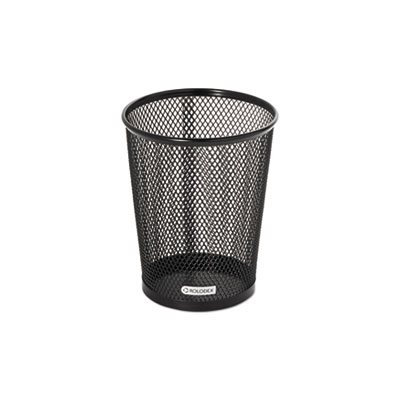 Nestable Jumbo Wire Mesh Pencil Cup, 4 3 / 8 dia. x 5 2 / 5, Black