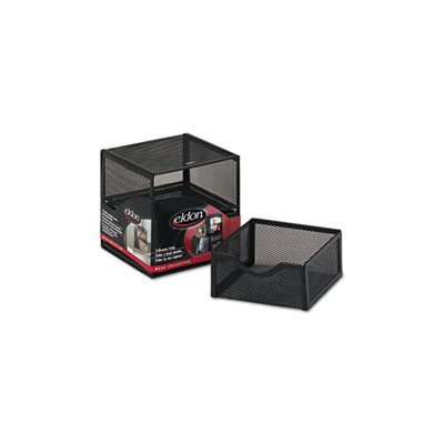 Organization Two-Drawer Cube, Wire Mesh, Storage, 6 x 6 x 6, Black