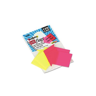 SeeNotes Transparent-Film Arrow Page Flags, Neon Assorted, 60 / Pad, 2 Pads