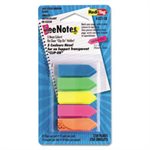 SeeNotes Transparent-Film Arrow Page Flags, Assorted Colors, 50 / Pad, 5 Pads
