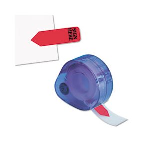 Arrow Message Page Flags in Dispenser, "Sign Here", Red, 120 / Dispenser
