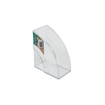 Optimizers Deluxe Plastic Magazine Rack, 5 1 / 4 x 9 x 11 1 / 8, Clear