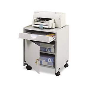 Office Machine Mobile Floor Stand, One-Shelf, 19w x 18-1 / 4d x 22-1 / 2h, Gray