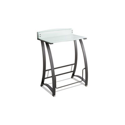 Xpressions Stand-Up Workstation, 35w x 23d x 49h, Frosted / Black