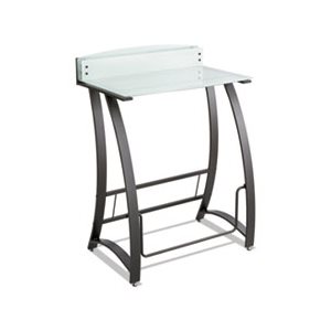 Xpressions Stand-Up Workstation, 35w x 23d x 49h, Frosted / Black