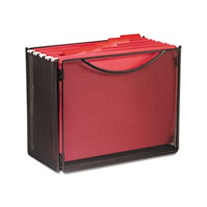 Desktop File Storage Box, Steel Mesh, 12-1 / 2w x 7d x 10h