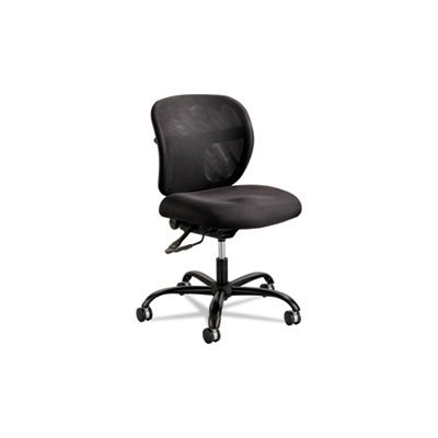 Vue Intensive Use Mesh Task Chair, Polyester Seat, Black