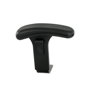 Height Adjustable T-Pad Arms for Safco Uber Big & Tall Chairs, Black