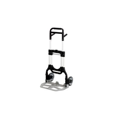 Stow-Away Heavy-Duty Hand Truck, 500lb Capacity, 23w x 24d x 50h, Aluminum