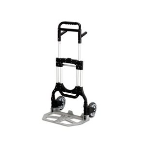 Stow-Away Heavy-Duty Hand Truck, 500lb Capacity, 23w x 24d x 50h, Aluminum