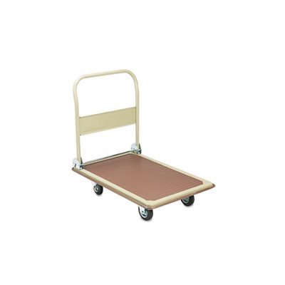 FoldAway Platform Trucks, 900lb, 24 x 34 x 36, Tropic Sand / Brown