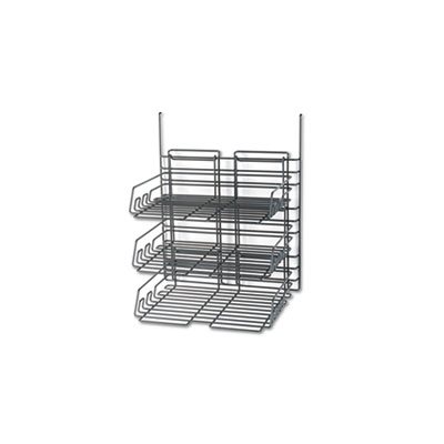 Panelmate Triple-Tray Organizer, 13 1 / 2 x 17 1 / 4, Charcoal Gray