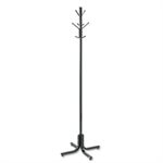 Metal Costumer, Four Ball-Tipped Double-Hooks, 21w x 21 x 70h, Black