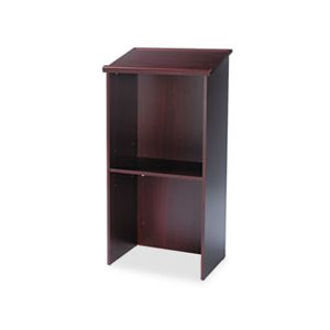 Stand-Up Lectern, 23w x 15-3 / 4d x 46h, Mahogany