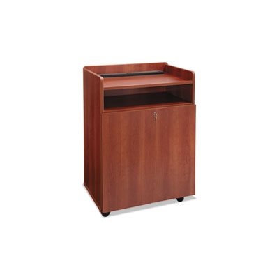 Executive Mobile Presentation Stand, 29-1 / 2w x 20-1 / 2d x 40-3 / 4h, Cherry