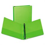 Fashion View Binder, Round Ring, 11 x 8-1 / 2, 1" Capacity, Lime, 2 / Pack