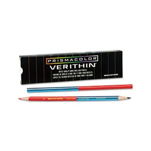 Verithin Double-Ended Colored Pencils, Blue / Red, Dozen