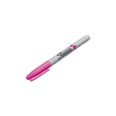 Pink Ribbon Fine Tip Permanent Marker, Pink, 2 / Pack