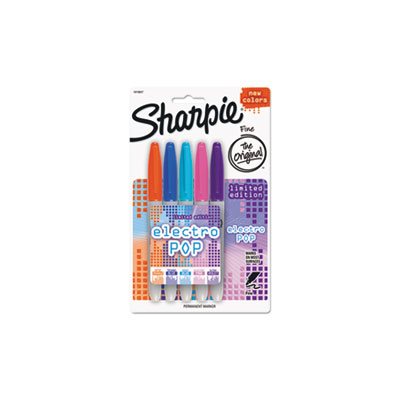 MARKER, SHARPIE FINE ASSORTED ELECTRO 5 / PK