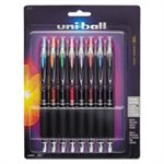 Signo 207 Retractable Gel Pen, Assorted Ink, 0.7mm, 8 / Set