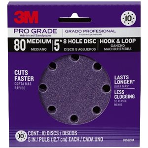 SANDING DISC, 5", 80 GRIT, PROGRADE