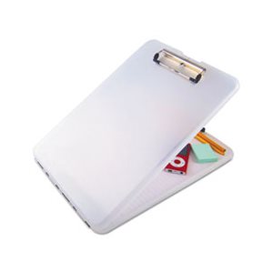 SlimMate Storage Clipboard, 1 / 2" Clip Cap, 8 1 / 2 x 11 Sheets, Clear